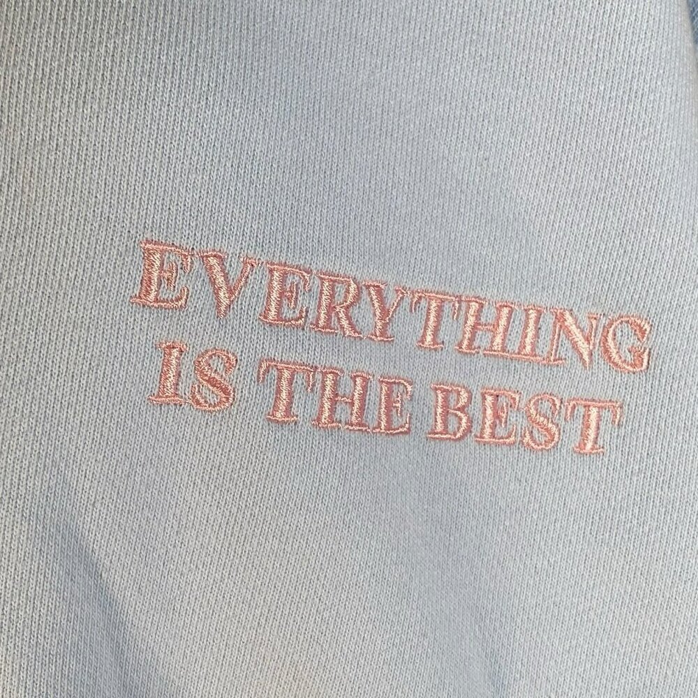 LPA Everything Is The Best Sweatshirt - Cloud Blue - Picture 4 of 12